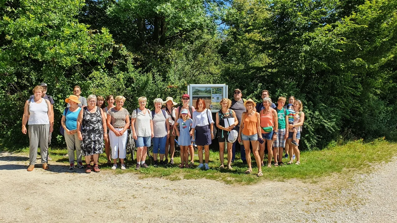 Die Teilnehmer der Exkursion in der eNu Exkursion vom 1.8.2020